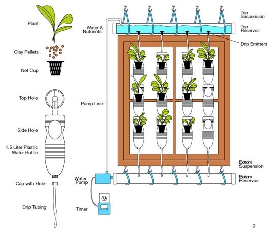 10 Plastic Bottle Vertical Garden Ideas, How To Make A Wall Garden With Plastic Bottles